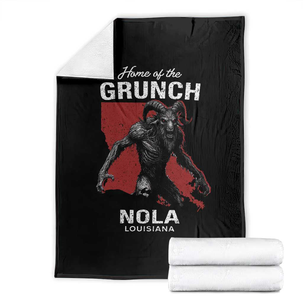 Home Of The Grunch Nola Louisiana Throw Blanket New Orleans Urban Legend TS11 Black Print Your Wear
