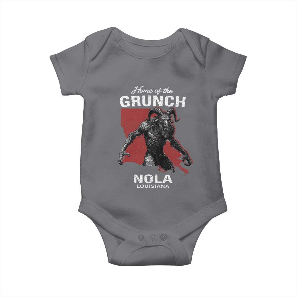 Home Of The Grunch Nola Louisiana Baby Onesie New Orleans Urban Legend TS11 Charcoal Print Your Wear