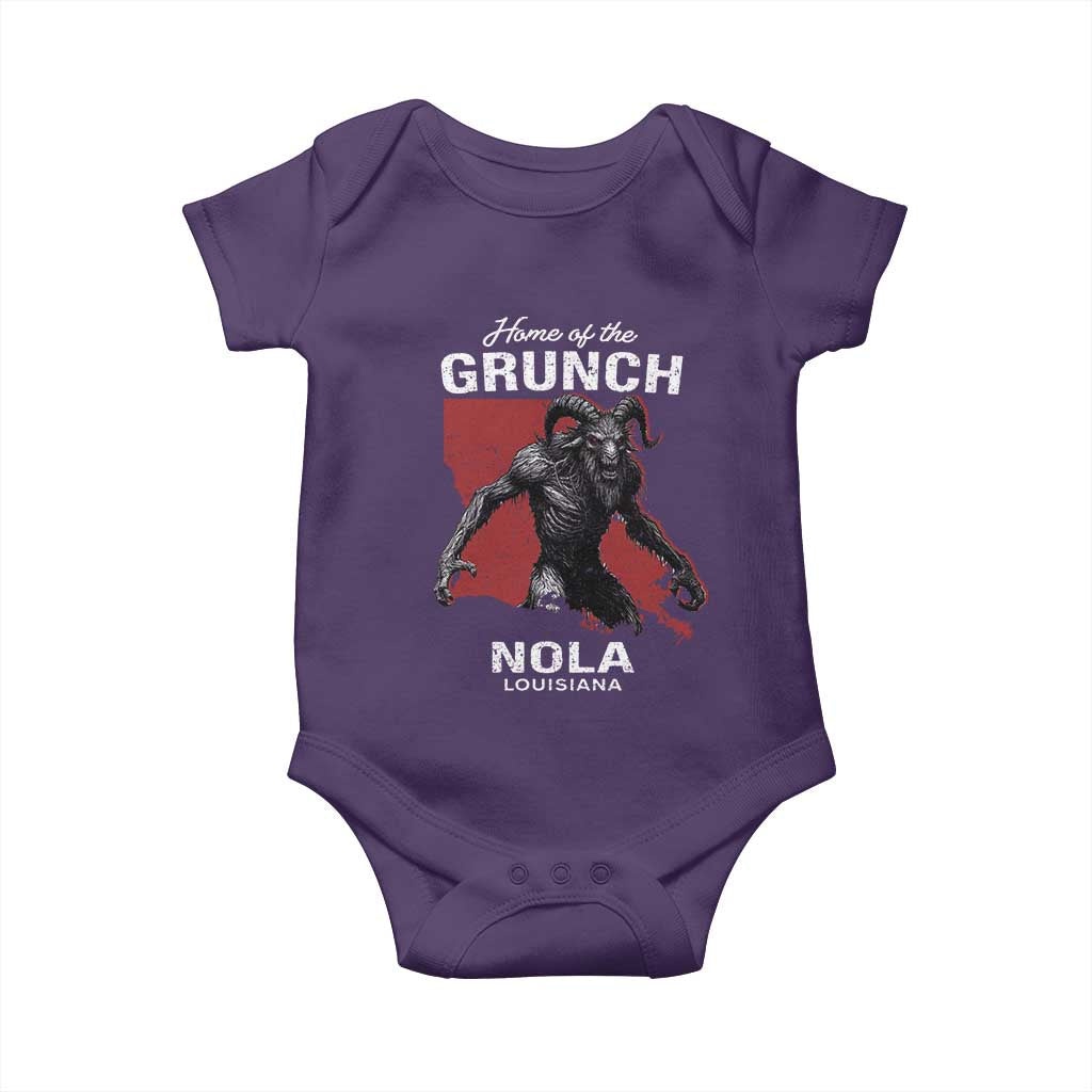 Home Of The Grunch Nola Louisiana Baby Onesie New Orleans Urban Legend TS11 Purple Print Your Wear