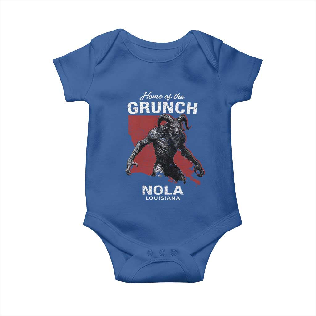 Home Of The Grunch Nola Louisiana Baby Onesie New Orleans Urban Legend TS11 Royal Blue Print Your Wear
