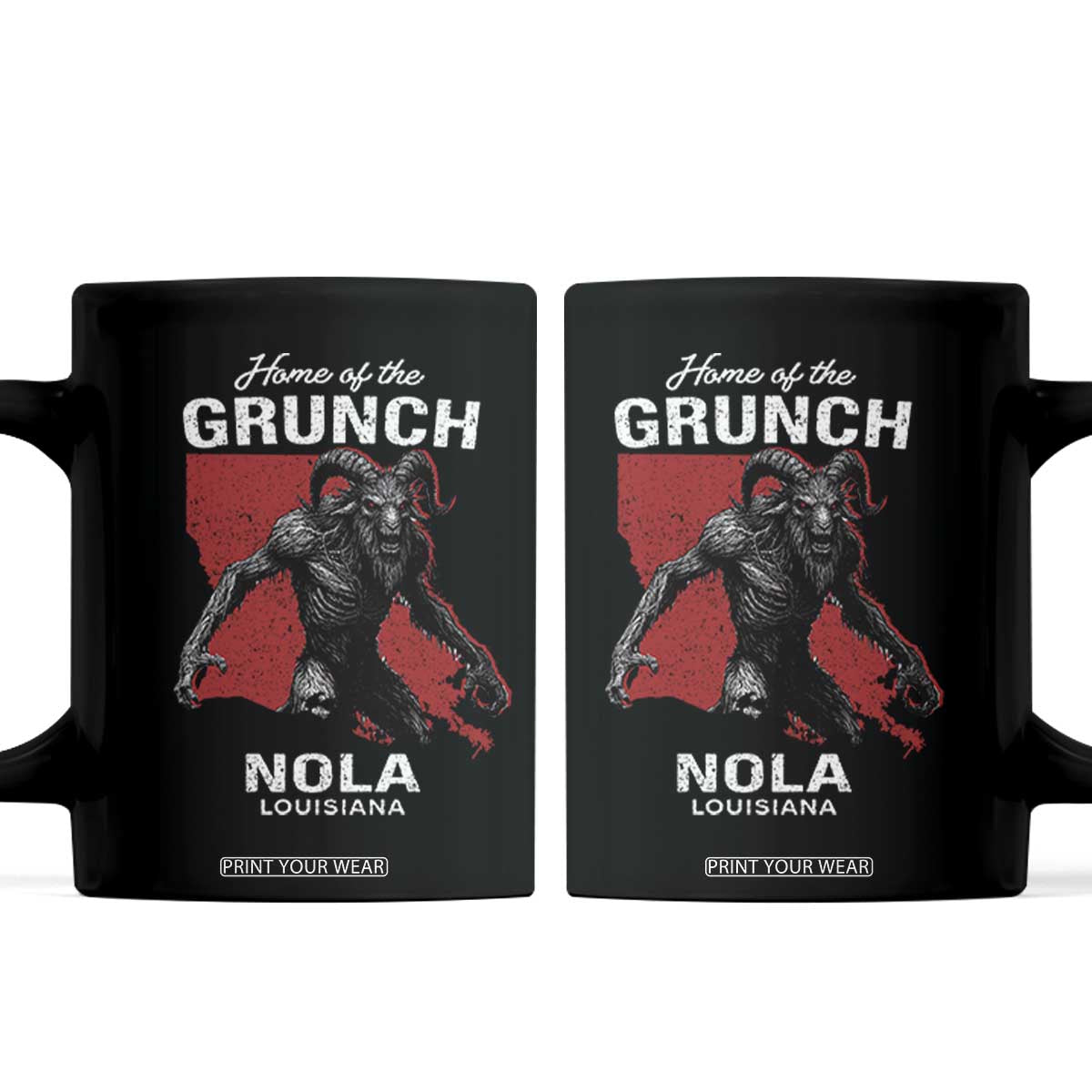 Home Of The Grunch Nola Louisiana Coffee Mug New Orleans Urban Legend TS11 Black Print Your Wear