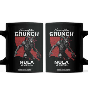Home Of The Grunch Nola Louisiana Coffee Mug New Orleans Urban Legend TS11 Black Print Your Wear
