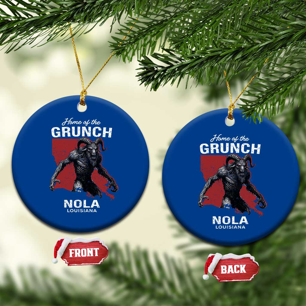 Home Of The Grunch Nola Louisiana Ceramic Ornament New Orleans Urban Legend TS11 1pc Blue Print Your Wear