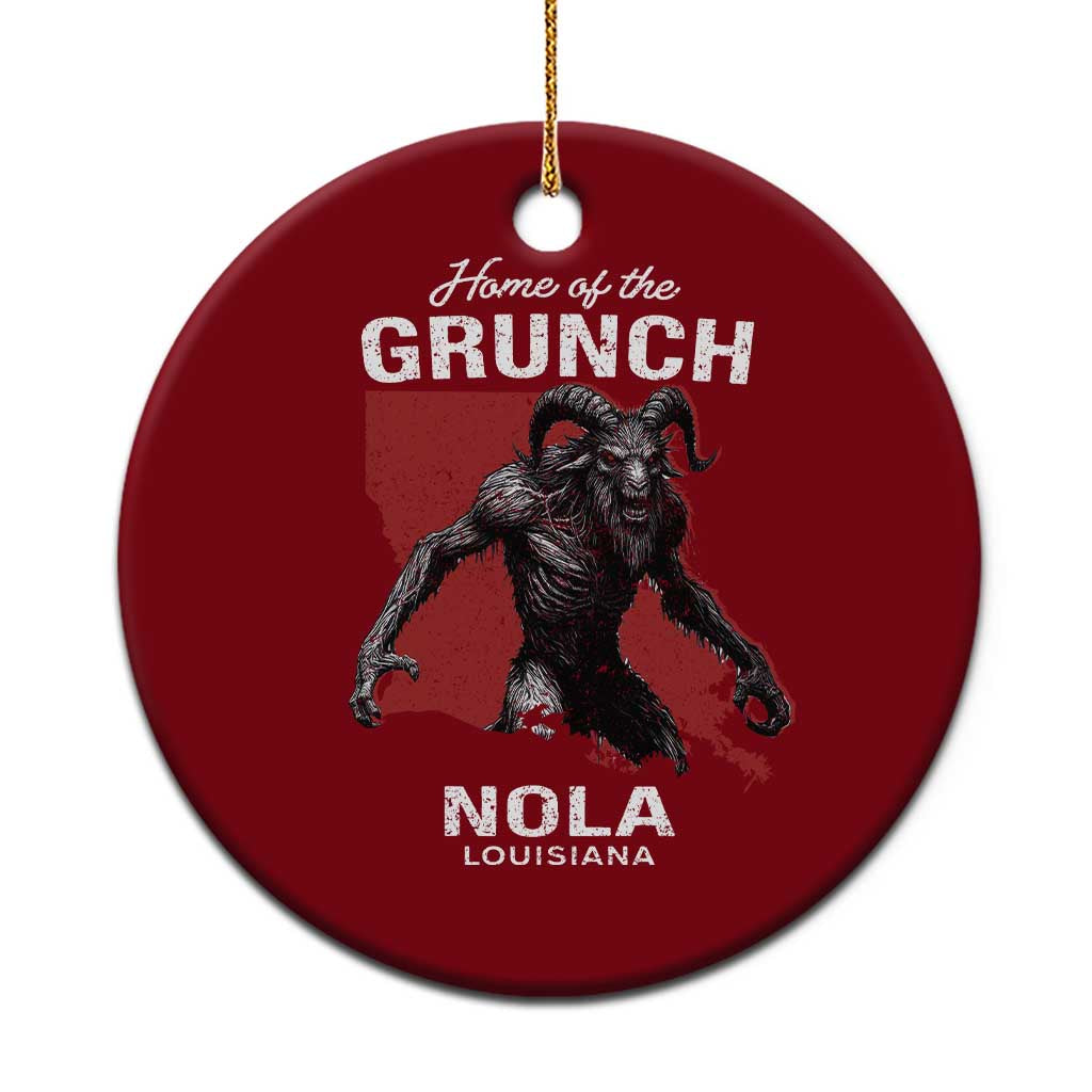 Home Of The Grunch Nola Louisiana Ceramic Ornament New Orleans Urban Legend TS11 1pc Red Print Your Wear