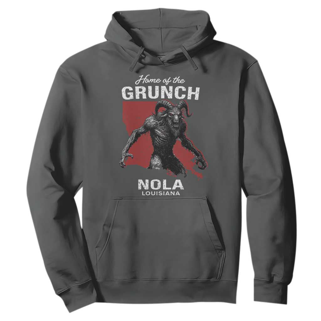 Home Of The Grunch Nola Louisiana Hoodie New Orleans Urban Legend TS11 Dark Heather Print Your Wear