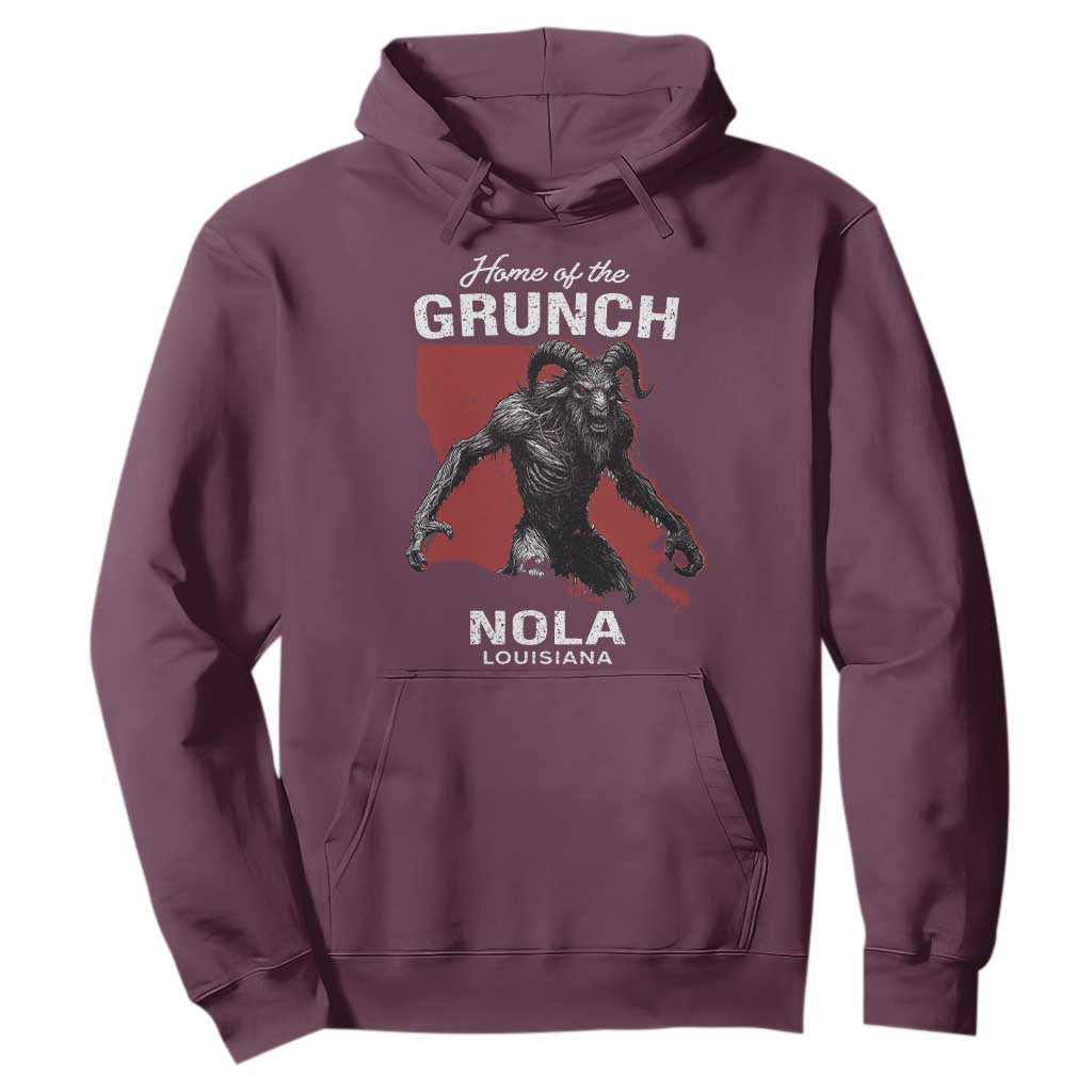 Home Of The Grunch Nola Louisiana Hoodie New Orleans Urban Legend TS11 Maroon Print Your Wear