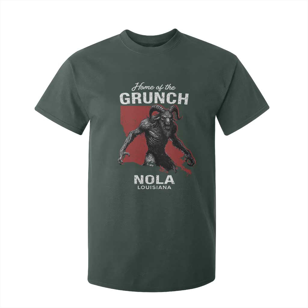 Home Of The Grunch Nola Louisiana T Shirt For Kid New Orleans Urban Legend TS11 Dark Forest Green Print Your Wear
