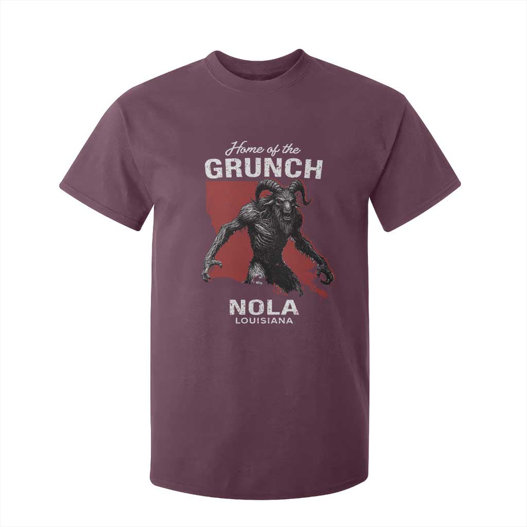 Home Of The Grunch Nola Louisiana T Shirt For Kid New Orleans Urban Legend TS11 Maroon Print Your Wear