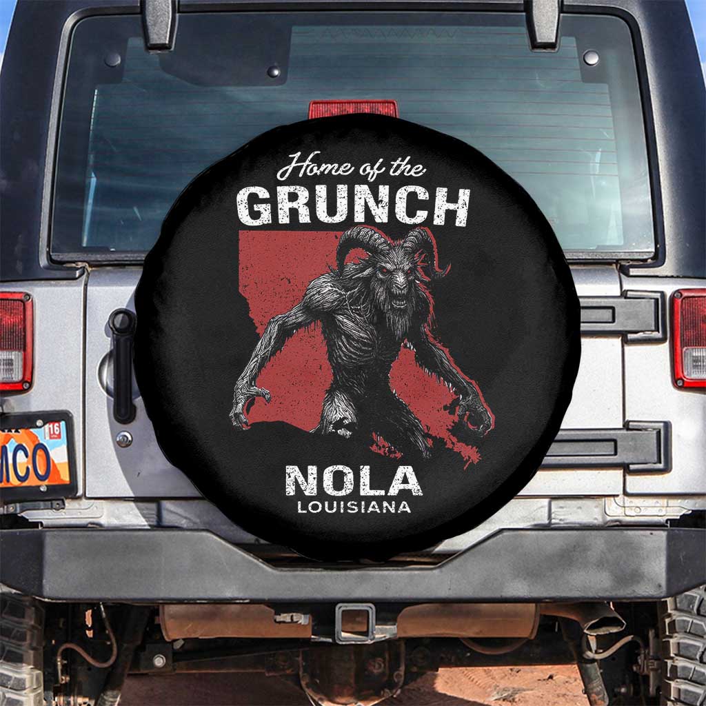Home Of The Grunch Nola Louisiana Spare Tire Cover New Orleans Urban Legend TS11 No hole Black Print Your Wear