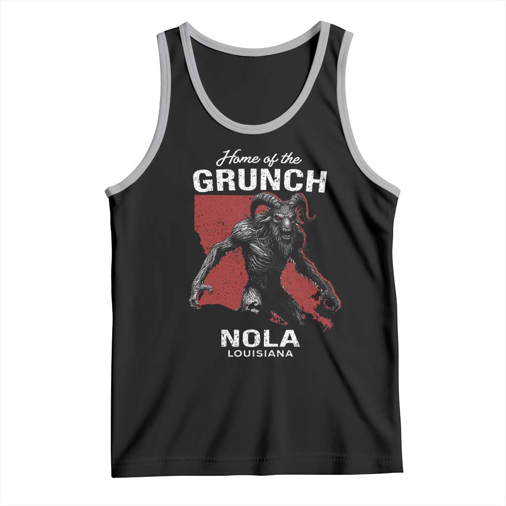 Home Of The Grunch Nola Louisiana Tank Top New Orleans Urban Legend TS11 Black Athletic Heather Print Your Wear