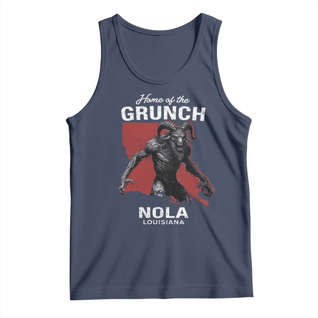Home Of The Grunch Nola Louisiana Tank Top New Orleans Urban Legend TS11 Navy Print Your Wear