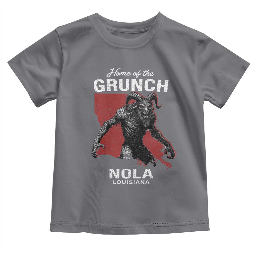 Home Of The Grunch Nola Louisiana Toddler T Shirt New Orleans Urban Legend TS11 Charcoal Print Your Wear
