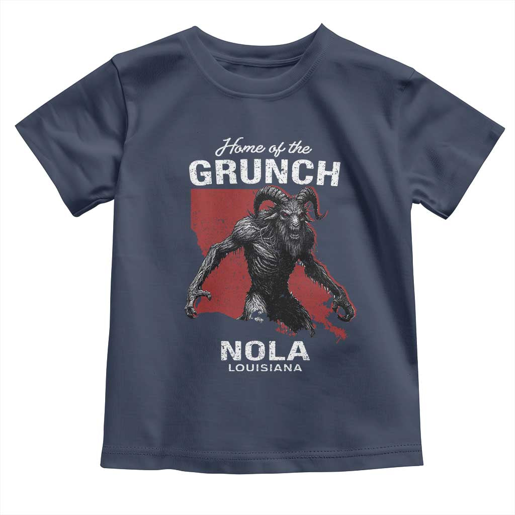 Home Of The Grunch Nola Louisiana Toddler T Shirt New Orleans Urban Legend TS11 Navy Print Your Wear