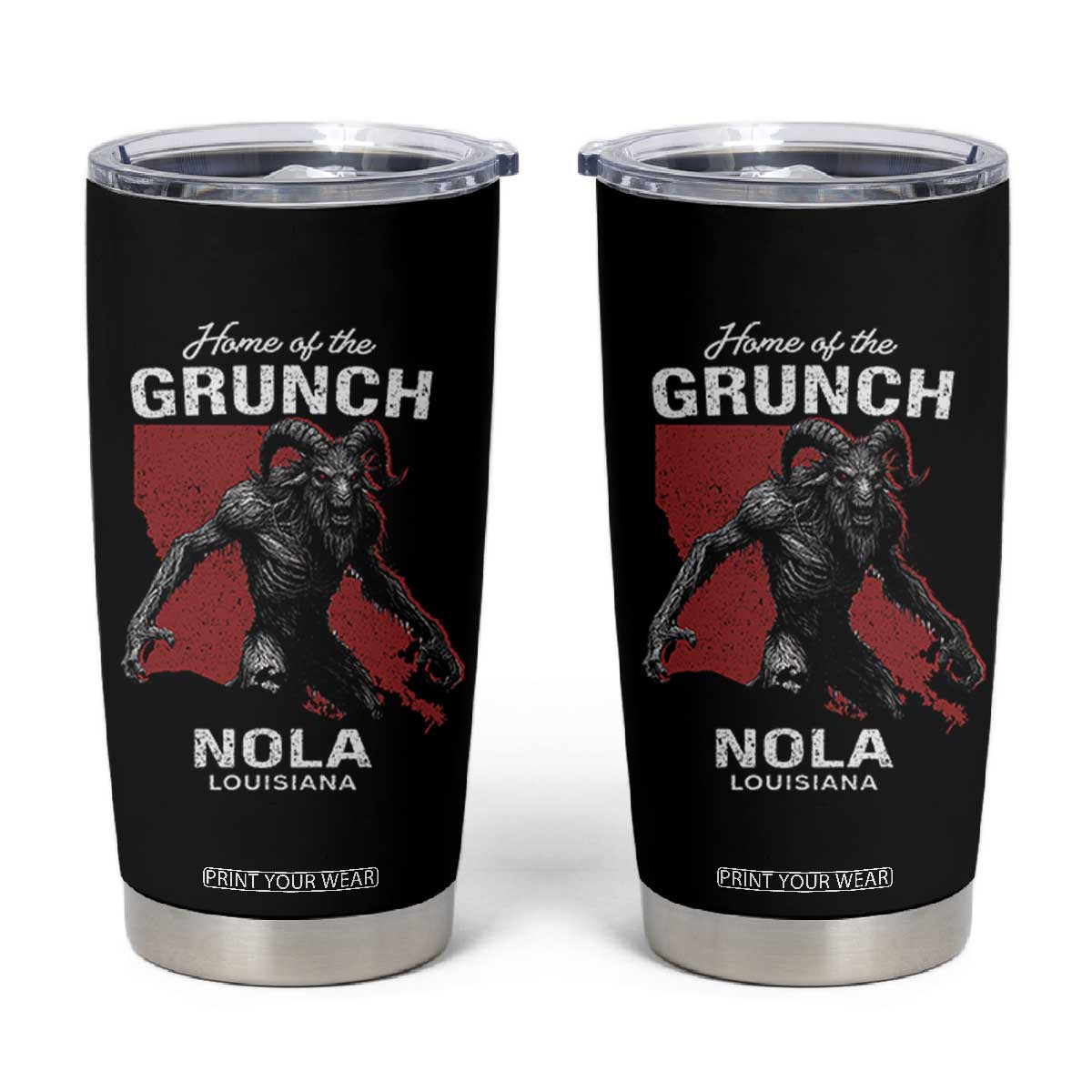 Home Of The Grunch Nola Louisiana Tumbler Cup New Orleans Urban Legend TS11 Black Print Your Wear