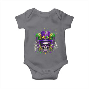 Mardi Gras Skull 67 Six Seven Meme New Orleans Witch Doctor Voodoo Baby Onesie TS11 Charcoal Print Your Wear