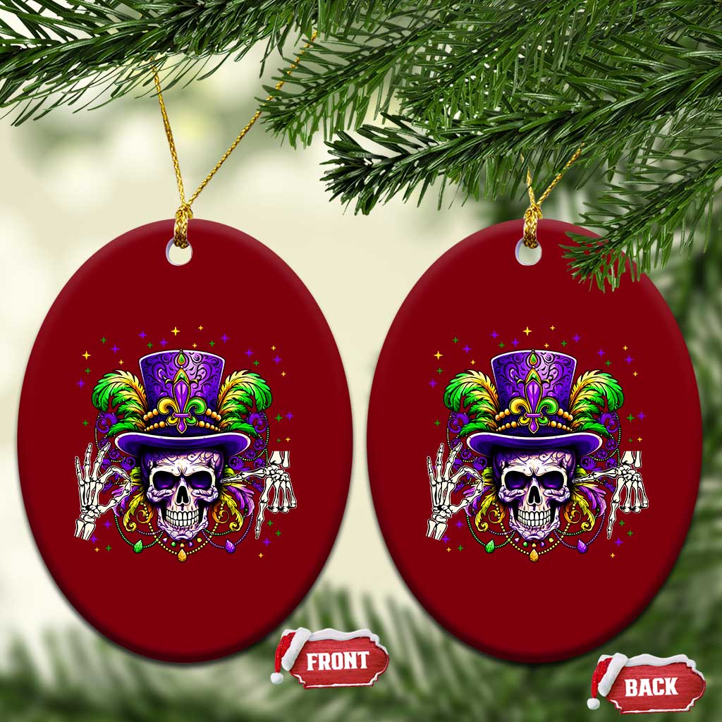 Mardi Gras Skull 67 Six Seven Meme New Orleans Witch Doctor Voodoo Ceramic Ornament TS11 Print Your Wear