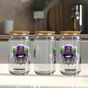 Mardi Gras Skull 67 Six Seven Meme New Orleans Witch Doctor Voodoo Glass Can TS11 Print Your Wear