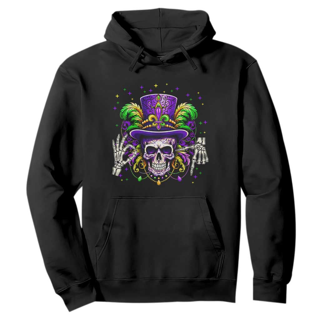 Mardi Gras Skull 67 Six Seven Meme New Orleans Witch Doctor Voodoo Hoodie TS11 Black Print Your Wear