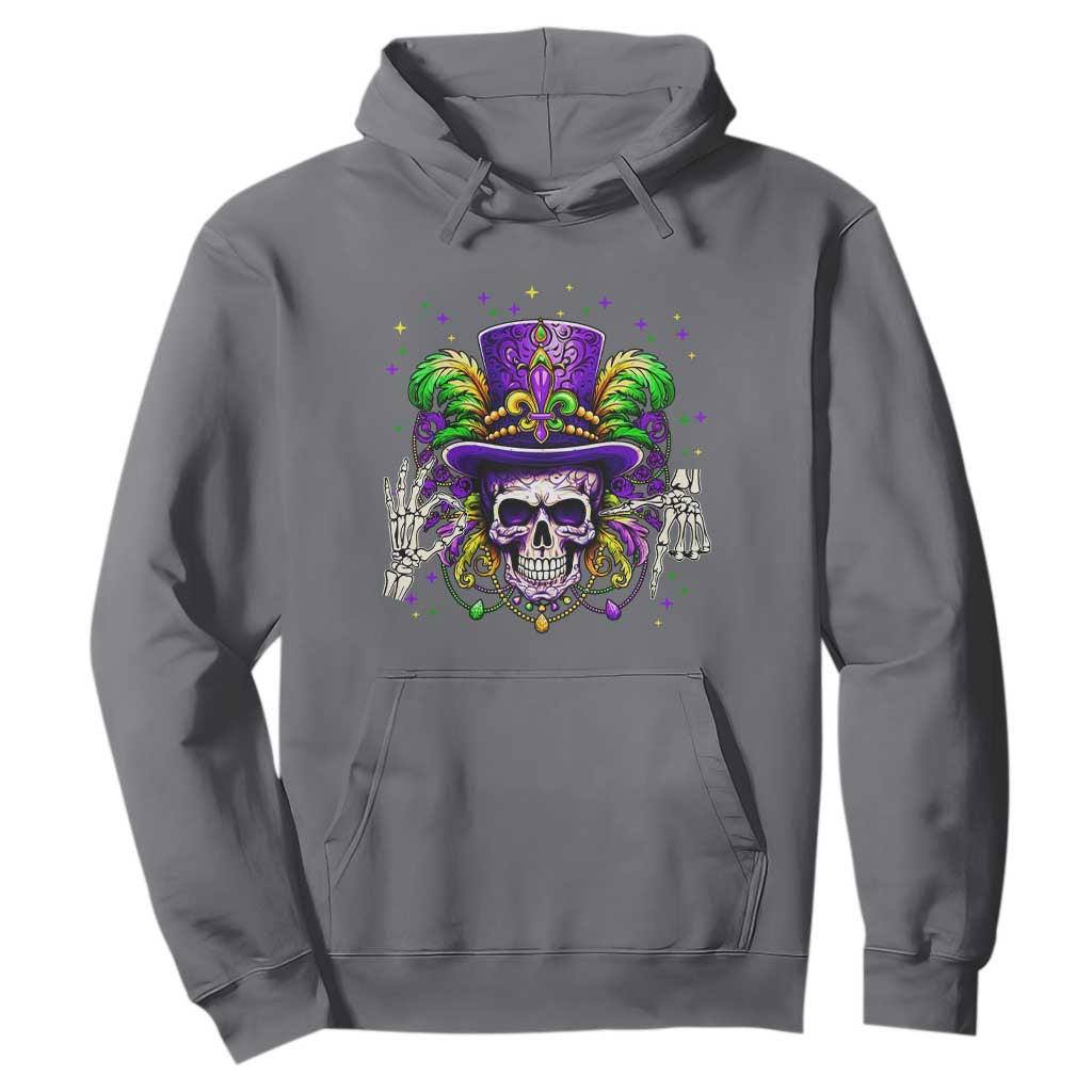 Mardi Gras Skull 67 Six Seven Meme New Orleans Witch Doctor Voodoo Hoodie TS11 Charcoal Print Your Wear