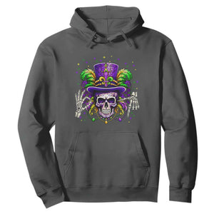 Mardi Gras Skull 67 Six Seven Meme New Orleans Witch Doctor Voodoo Hoodie TS11 Dark Heather Print Your Wear