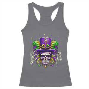 Mardi Gras Skull 67 Six Seven Meme New Orleans Witch Doctor Voodoo Racerback Tank Top TS11 Charcoal Print Your Wear