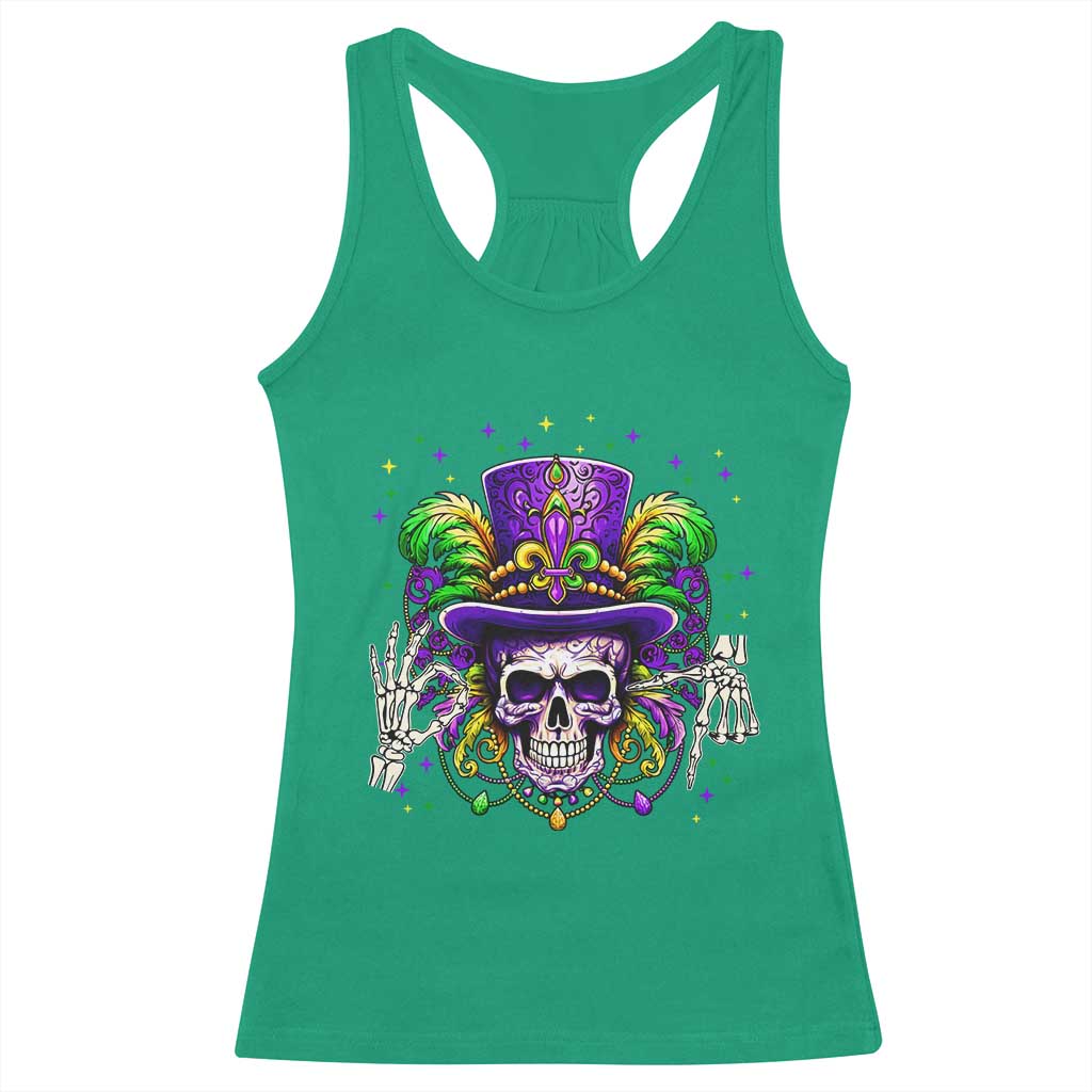 Mardi Gras Skull 67 Six Seven Meme New Orleans Witch Doctor Voodoo Racerback Tank Top TS11 Irish Green Print Your Wear