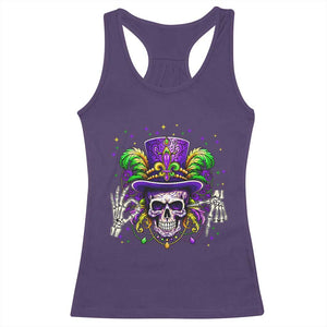 Mardi Gras Skull 67 Six Seven Meme New Orleans Witch Doctor Voodoo Racerback Tank Top TS11 Purple Print Your Wear
