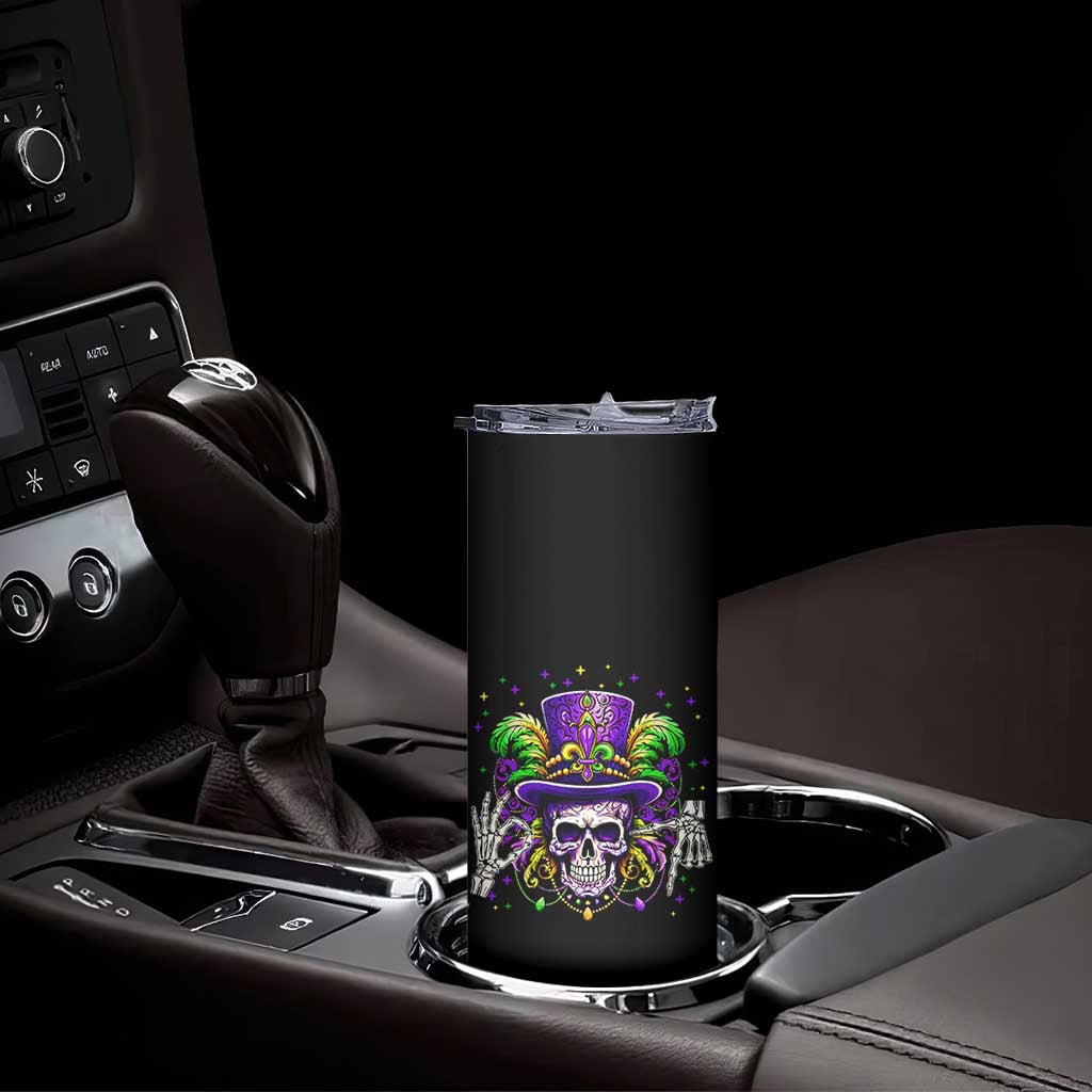 Mardi Gras Skull 67 Six Seven Meme New Orleans Witch Doctor Voodoo Skinny Tumbler TS11 Print Your Wear