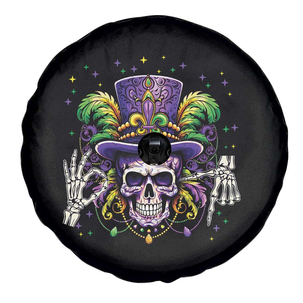 Mardi Gras Skull 67 Six Seven Meme New Orleans Witch Doctor Voodoo Spare Tire Cover TS11 Print Your Wear