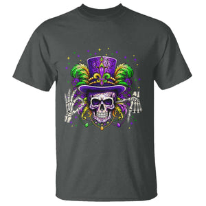 Mardi Gras Skull 67 Six Seven Meme New Orleans Witch Doctor Voodoo T Shirt TS11 Dark Heather Print Your Wear