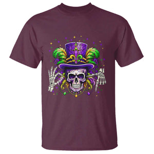 Mardi Gras Skull 67 Six Seven Meme New Orleans Witch Doctor Voodoo T Shirt TS11 Maroon Print Your Wear