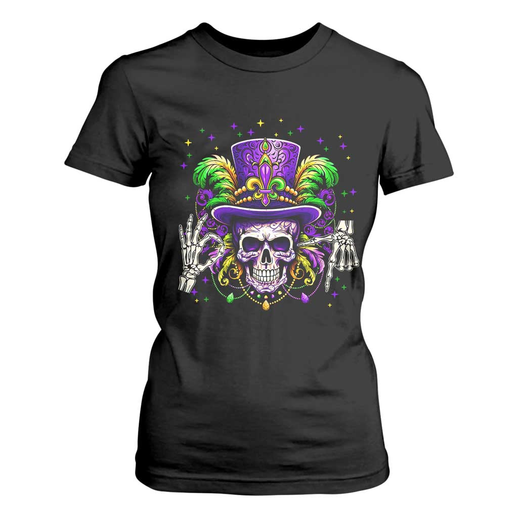 Mardi Gras Skull 67 Six Seven Meme New Orleans Witch Doctor Voodoo T Shirt For Women TS11 Black Print Your Wear