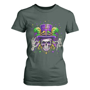 Mardi Gras Skull 67 Six Seven Meme New Orleans Witch Doctor Voodoo T Shirt For Women TS11 Dark Forest Green Print Your Wear