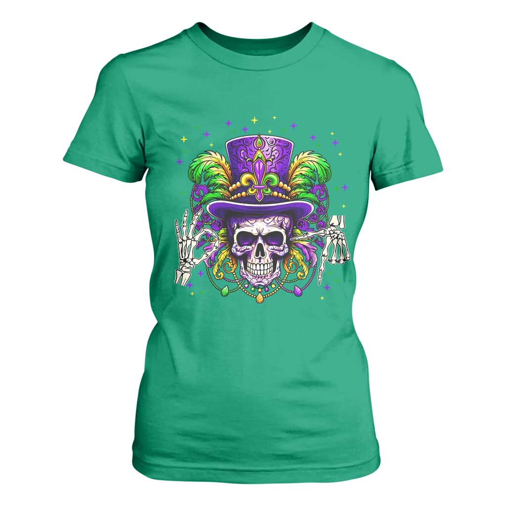 Mardi Gras Skull 67 Six Seven Meme New Orleans Witch Doctor Voodoo T Shirt For Women TS11 Irish Green Print Your Wear