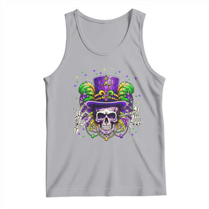 Mardi Gras Skull 67 Six Seven Meme New Orleans Witch Doctor Voodoo Tank Top TS11 Athletic Heather Print Your Wear