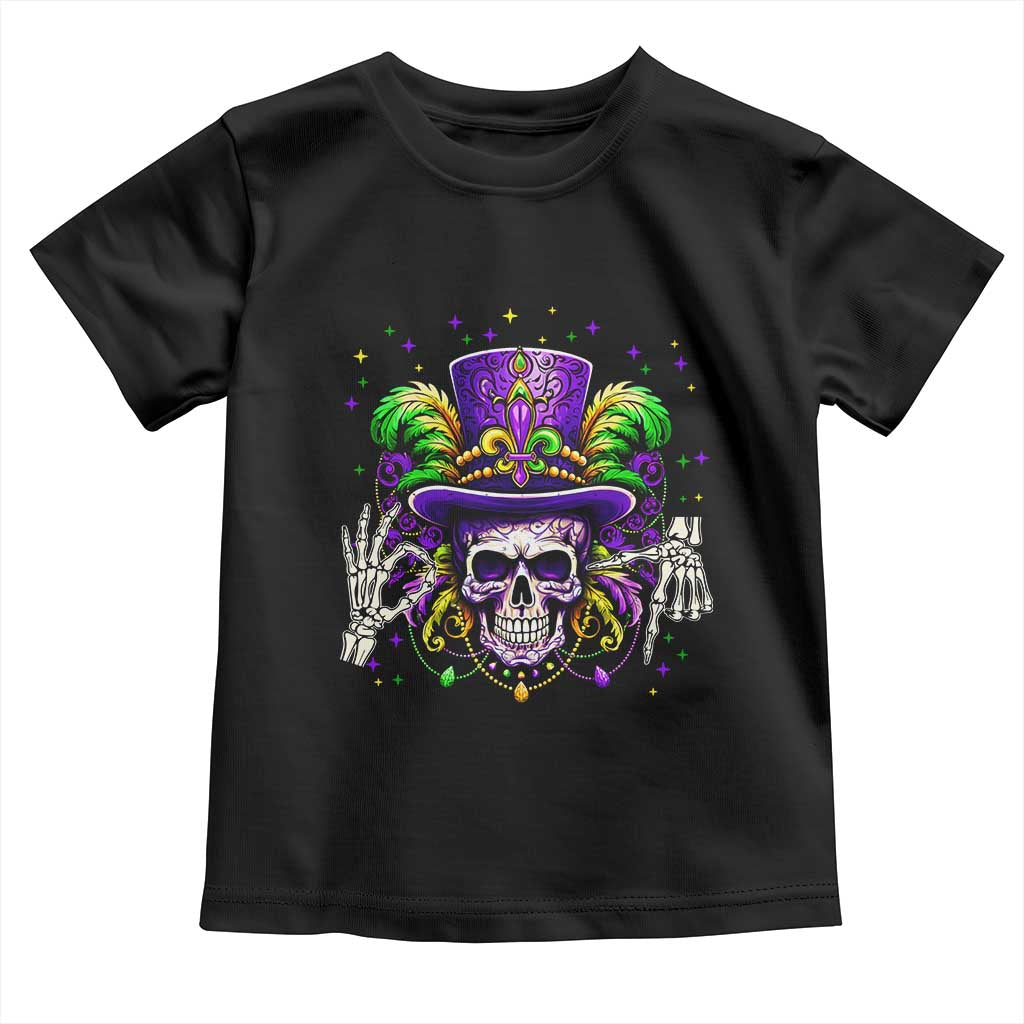 Mardi Gras Skull 67 Six Seven Meme New Orleans Witch Doctor Voodoo Toddler T Shirt TS11 Black Print Your Wear