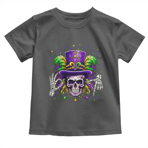 Mardi Gras Skull 67 Six Seven Meme New Orleans Witch Doctor Voodoo Toddler T Shirt TS11 Dark Heather Print Your Wear