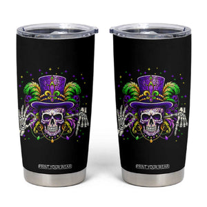 Mardi Gras Skull 67 Six Seven Meme New Orleans Witch Doctor Voodoo Tumbler Cup TS11 Black Print Your Wear