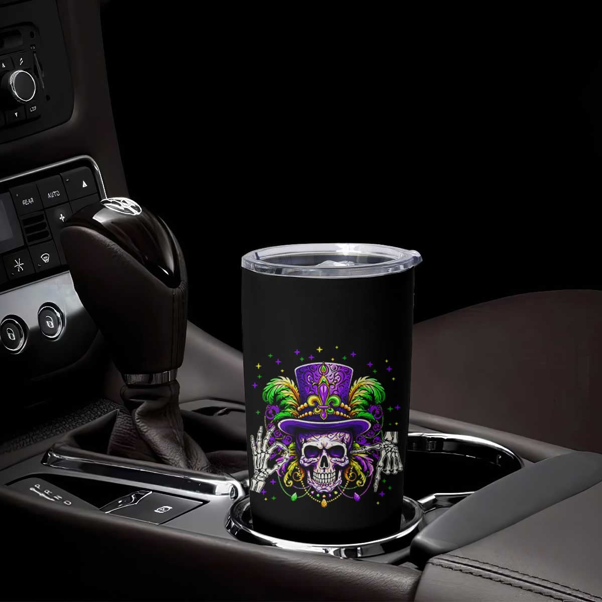 Mardi Gras Skull 67 Six Seven Meme New Orleans Witch Doctor Voodoo Tumbler Cup TS11 Print Your Wear