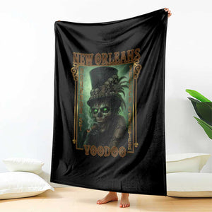 New Orleans Voodoo Throw Blanket Bourbon Street French Quarter Creepy Occult Lover TS11 Print Your Wear