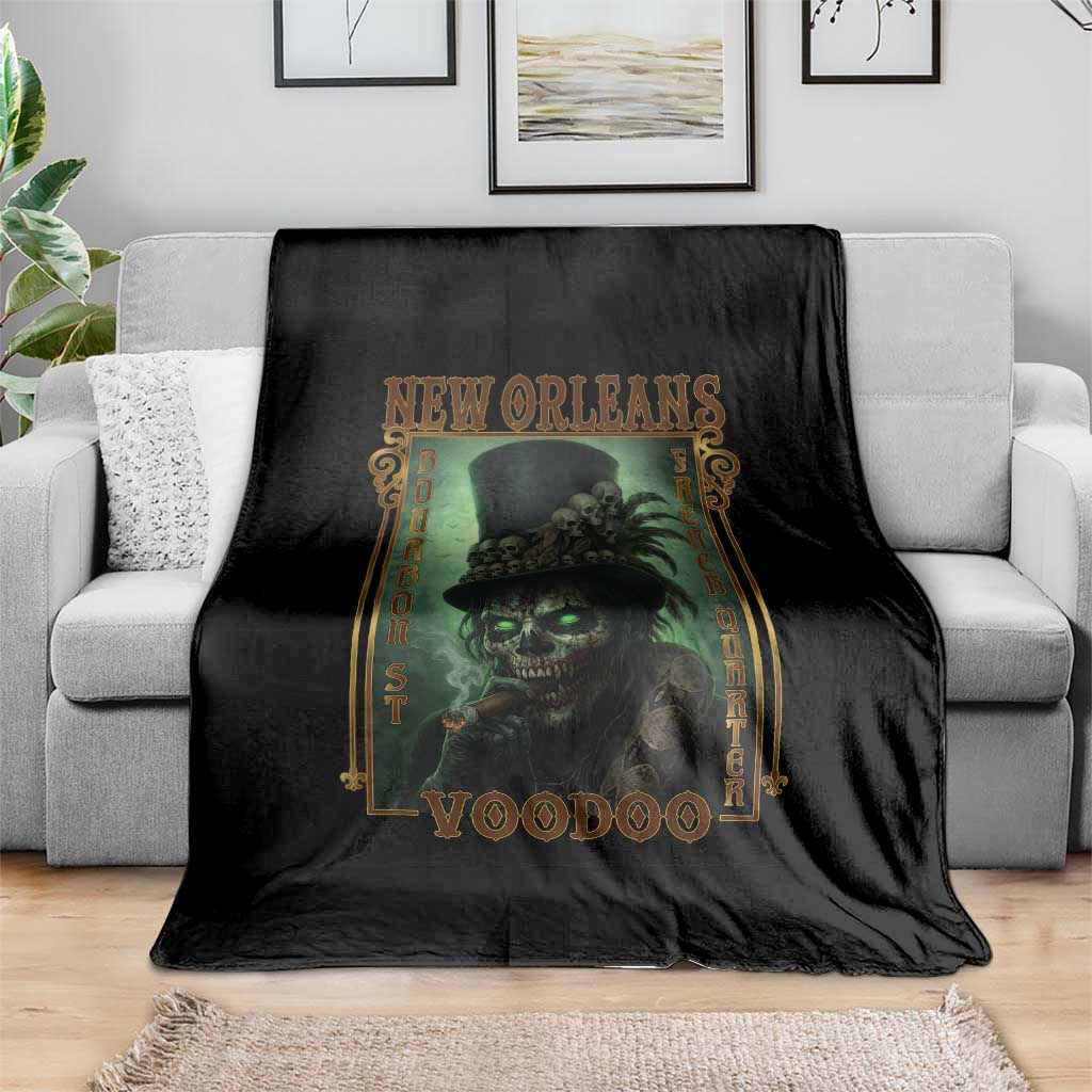 New Orleans Voodoo Throw Blanket Bourbon Street French Quarter Creepy Occult Lover TS11 Print Your Wear