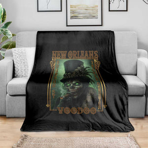New Orleans Voodoo Throw Blanket Bourbon Street French Quarter Creepy Occult Lover TS11 Print Your Wear