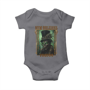 New Orleans Voodoo Baby Onesie Bourbon Street French Quarter Creepy Occult Lover TS11 Charcoal Print Your Wear
