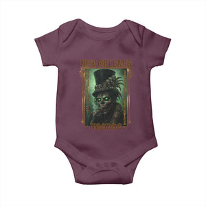 New Orleans Voodoo Baby Onesie Bourbon Street French Quarter Creepy Occult Lover TS11 Maroon Print Your Wear