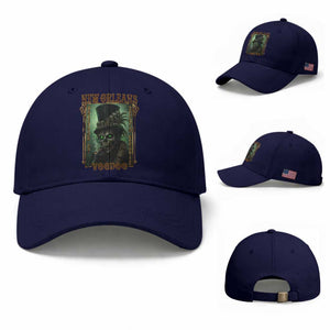 New Orleans Voodoo Baseball Cap Bourbon Street French Quarter Creepy Occult Lover TS11 Baseball Cap Universal Fit Dark Blue Print Your Wear