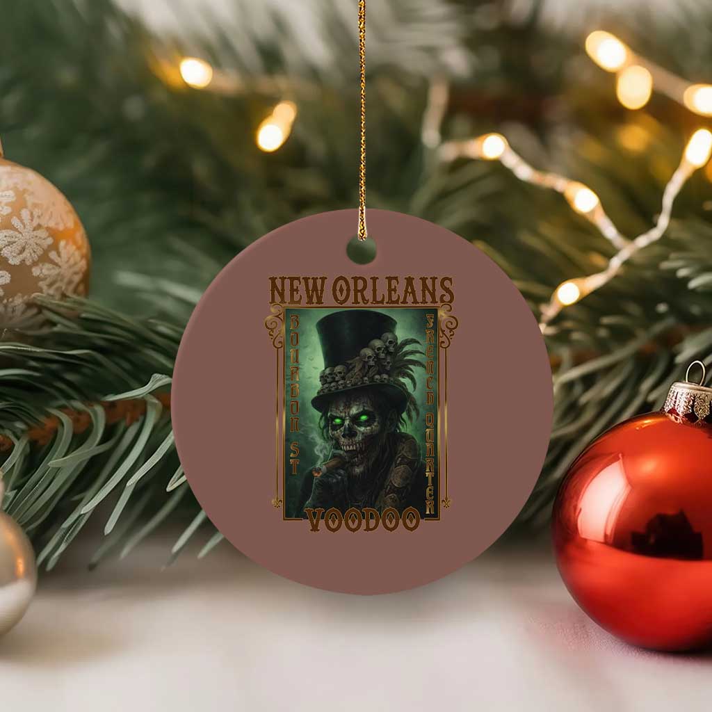 New Orleans Voodoo Ceramic Ornament Bourbon Street French Quarter Creepy Occult Lover TS11 1pc Mocha Print Your Wear