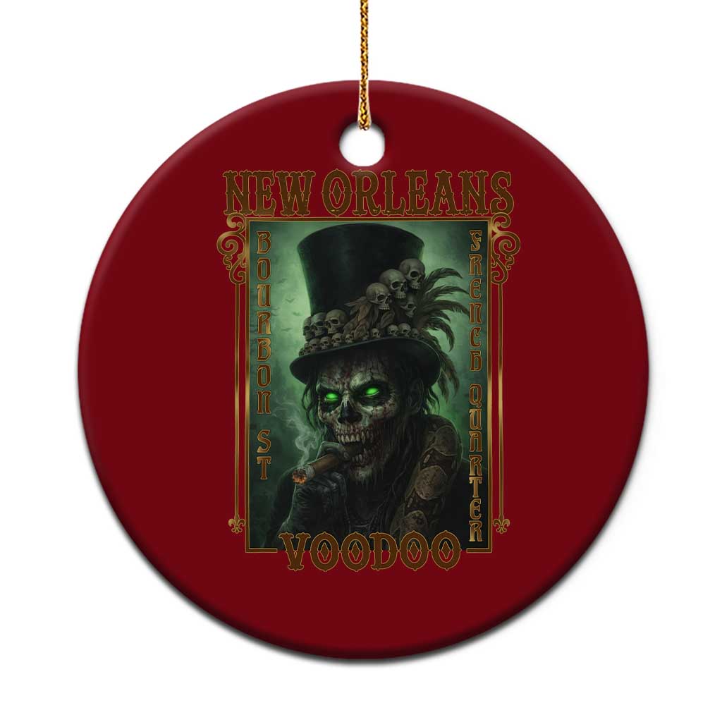 New Orleans Voodoo Ceramic Ornament Bourbon Street French Quarter Creepy Occult Lover TS11 1pc Red Print Your Wear