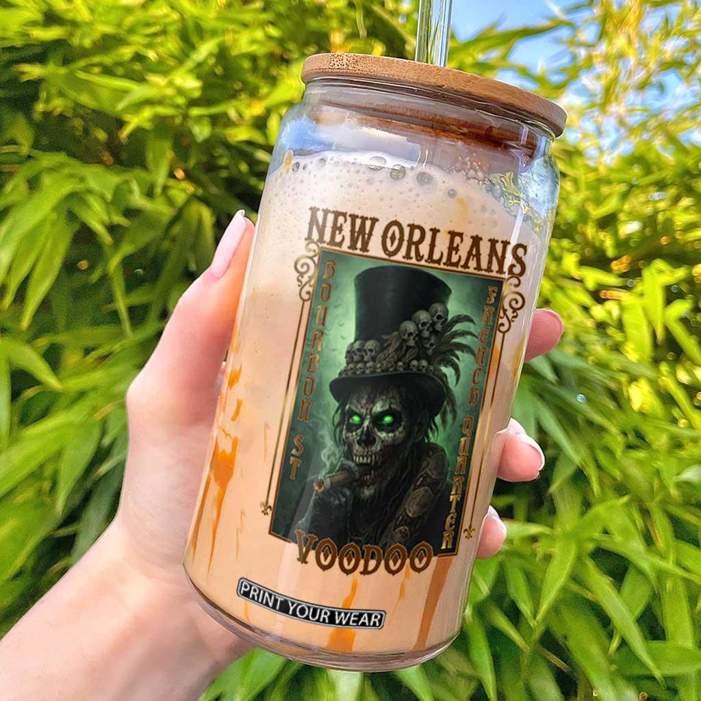 New Orleans Voodoo Glass Can Bourbon Street French Quarter Creepy Occult Lover TS11 Black Print Your Wear