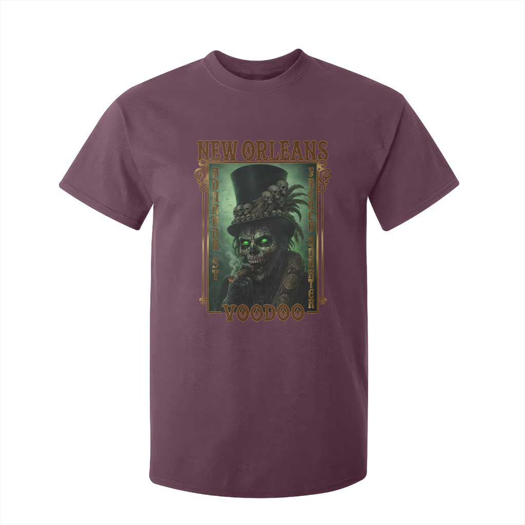 New Orleans Voodoo T Shirt For Kid Bourbon Street French Quarter Creepy Occult Lover TS11 Maroon Print Your Wear