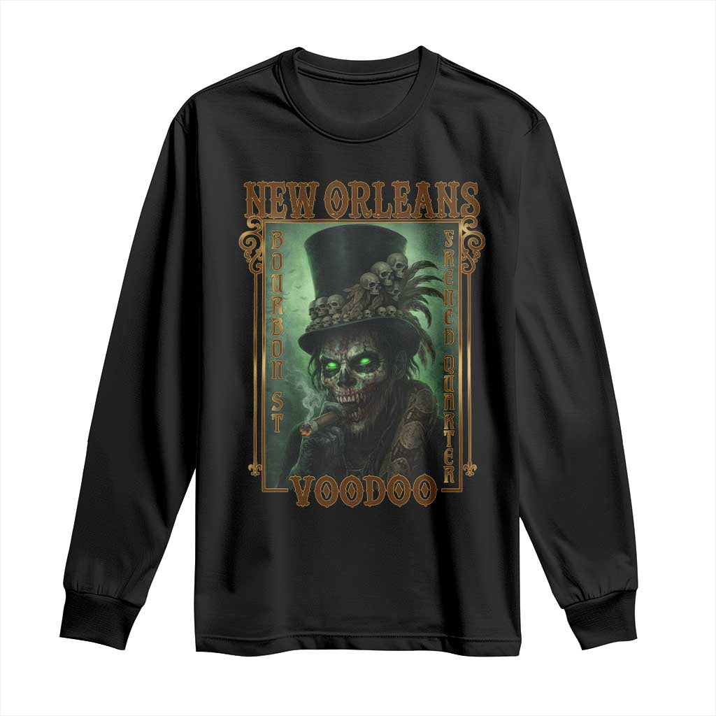 New Orleans Voodoo Long Sleeve Shirt Bourbon Street French Quarter Creepy Occult Lover TS11 Black Print Your Wear
